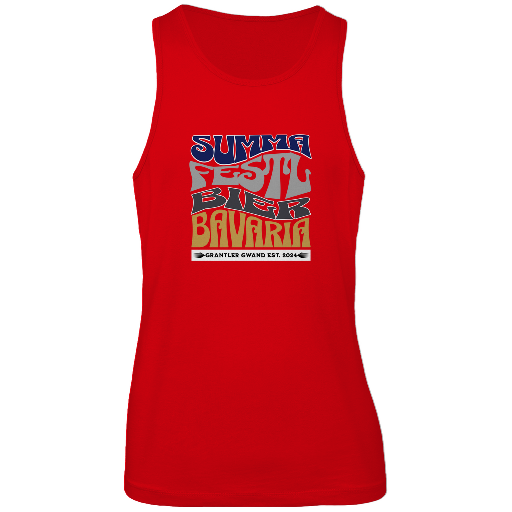 Bayerisches Herren Premium Tank Top Summa, Festl, Bier, Bavaria - dunkelblau - Grantler Gwand