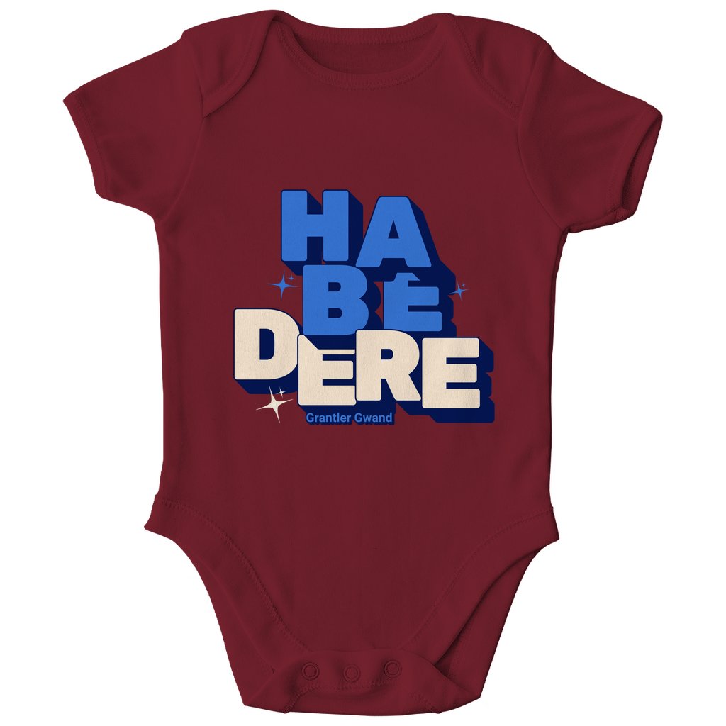Bayerischer Bio Baby Body - Habe dere - blau - Grantler Gwand