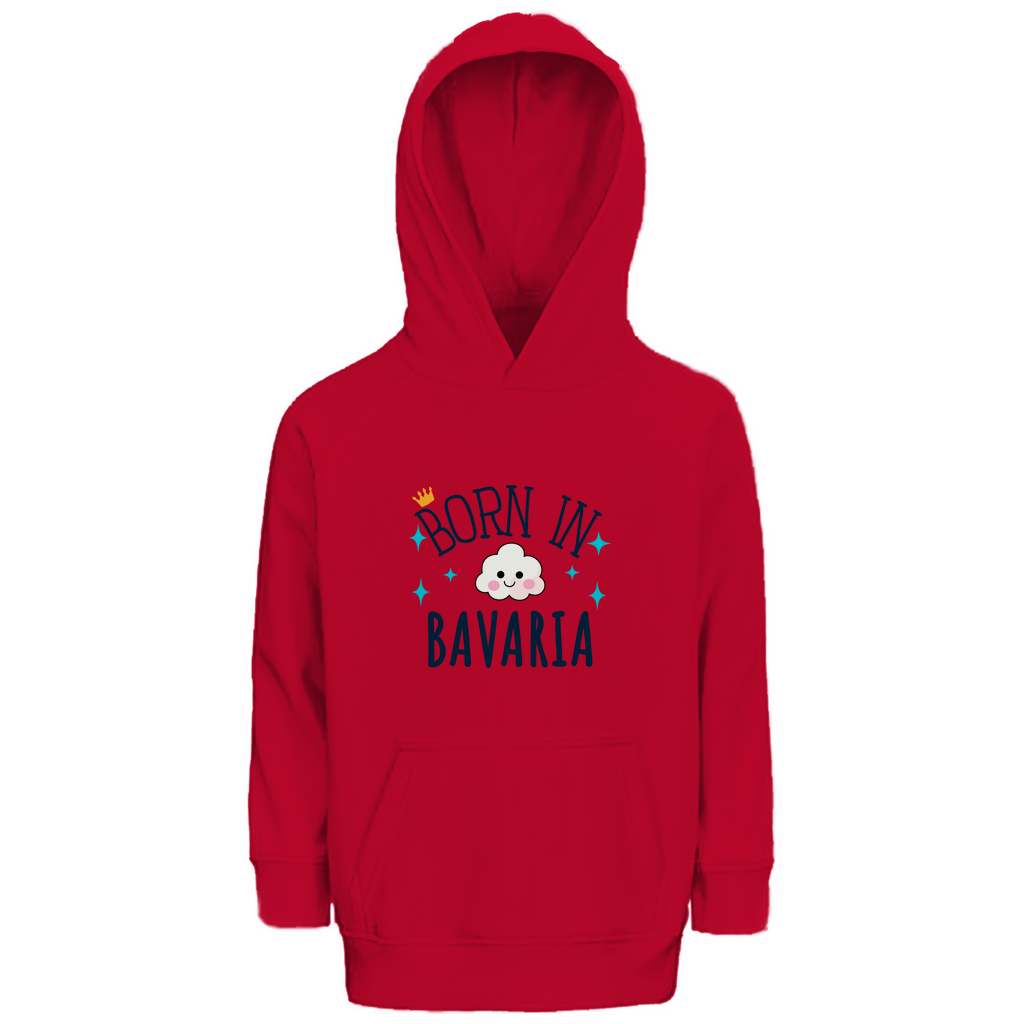 Bayerischer Kinder Premium Bio Hoodie Born in Bavaria - Grantler Gwand