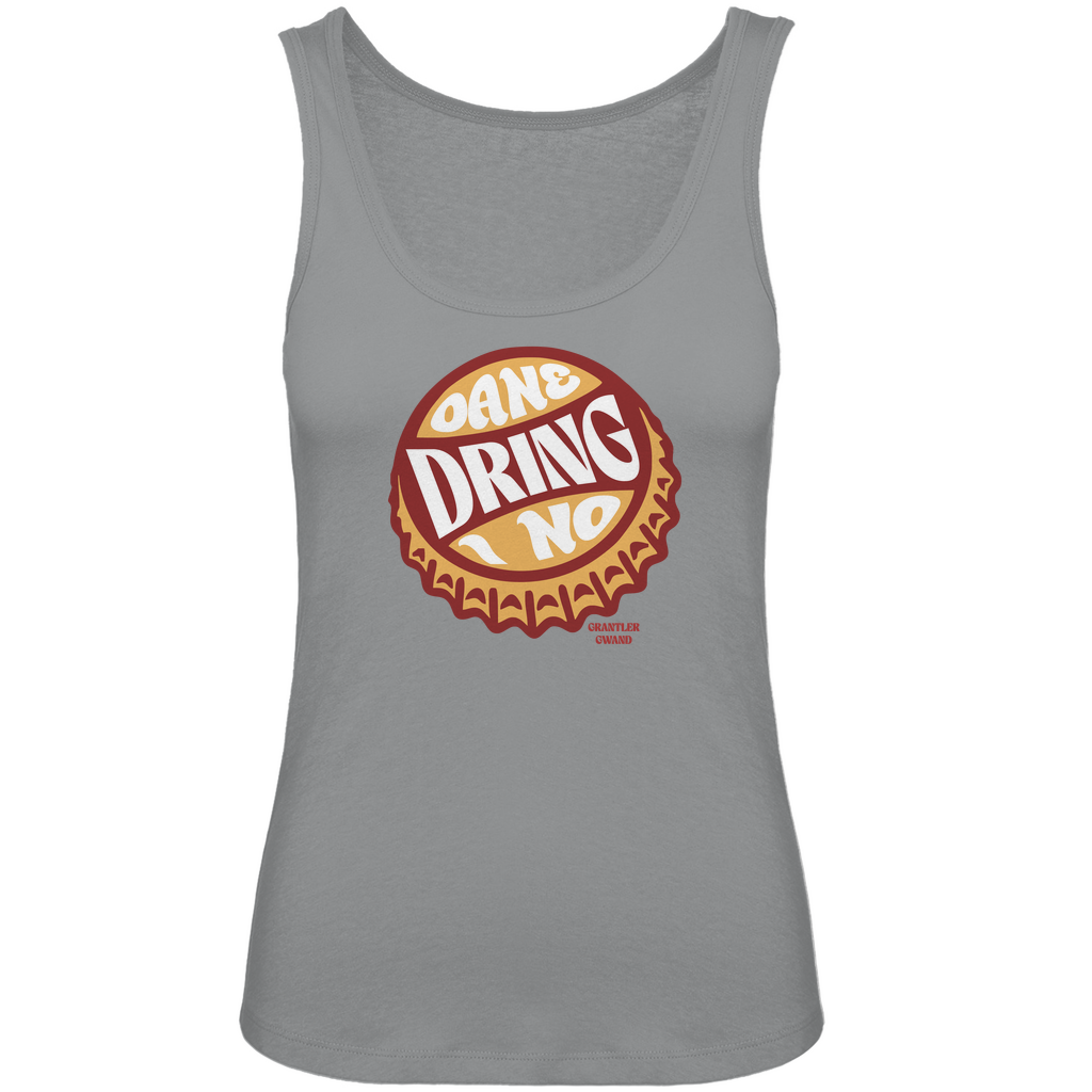 Bayerisches Damen Premium Organic Tank Top Oane dring i no - orange/rot - Grantler Gwand