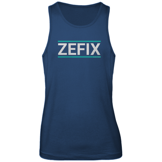 Bayerisches Herren Premium Tank Top Zefix - grün/weiß - Grantler Gwand