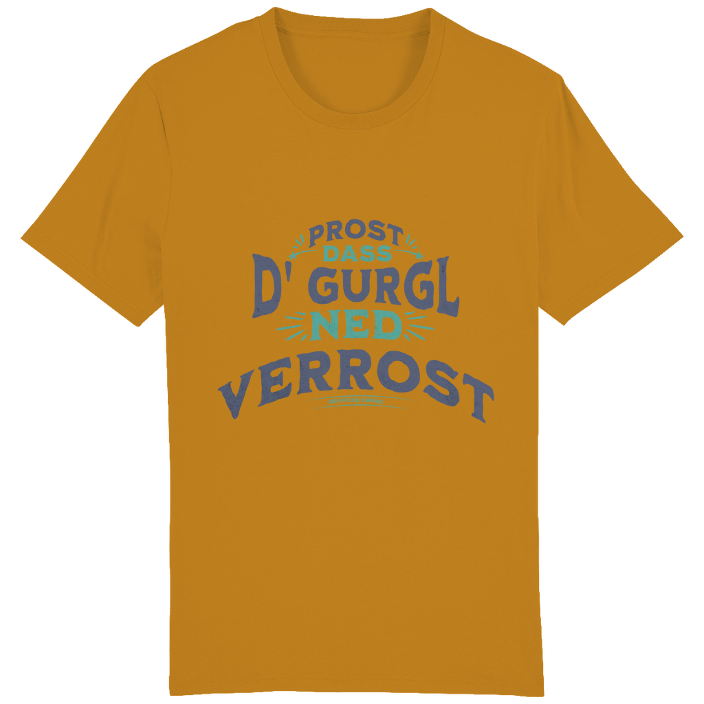 Bayerisches Herren T-Shirt Prost, dass´d Gurgl ned verrost - grün - Grantler Gwand