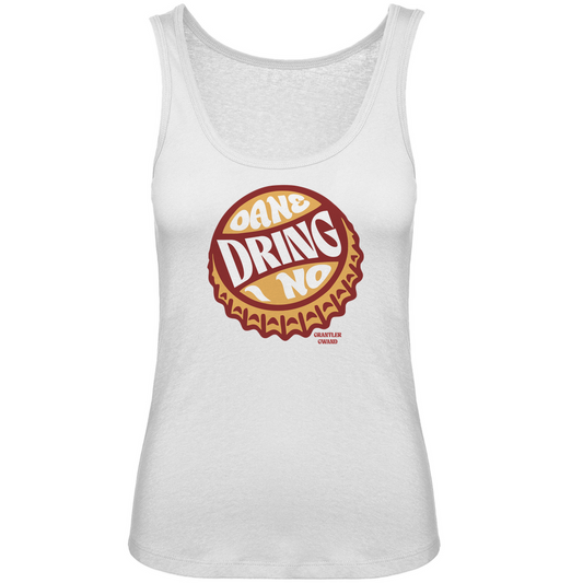Bayerisches Damen Premium Organic Tank Top Oane dring i no - orange/rot - Grantler Gwand