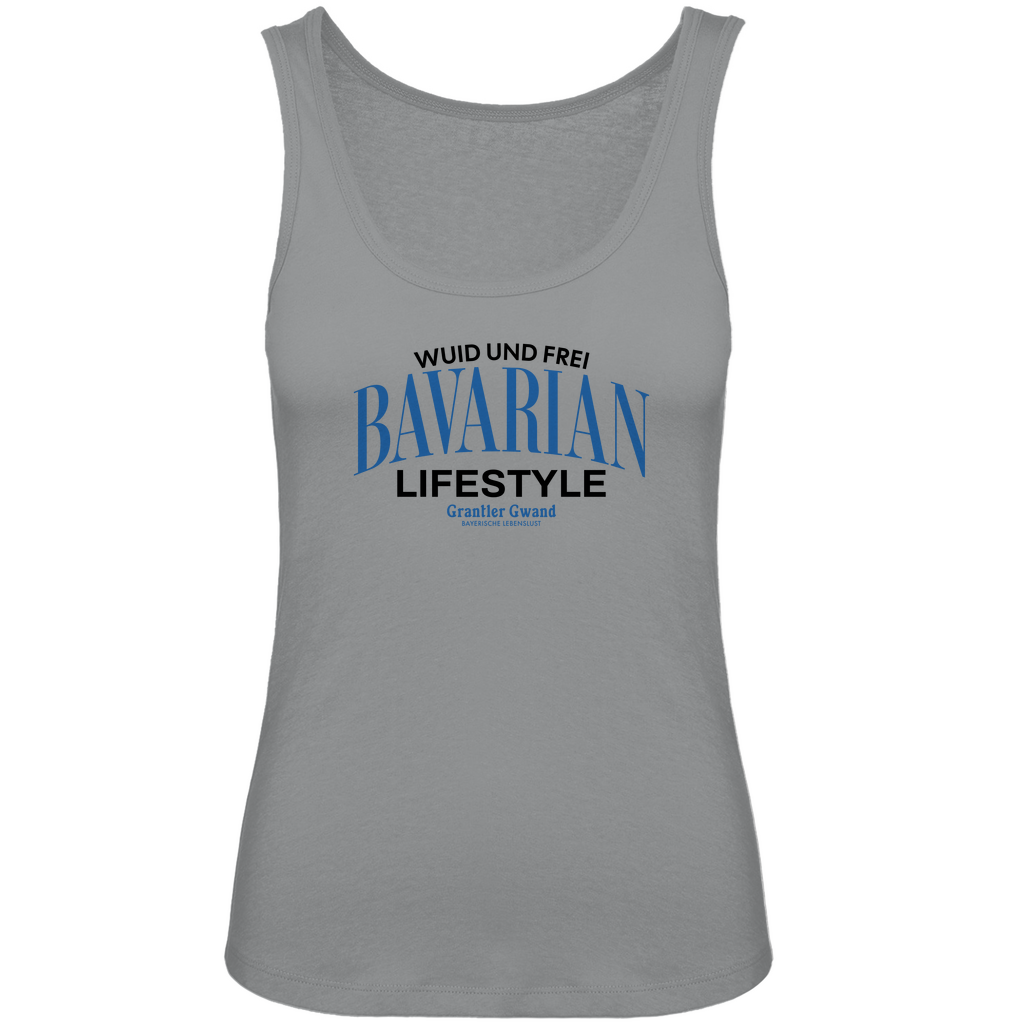 Bayerisches Damen Premium Organic Tank Top Bavarian Lifestyle - schwarz - Grantler Gwand