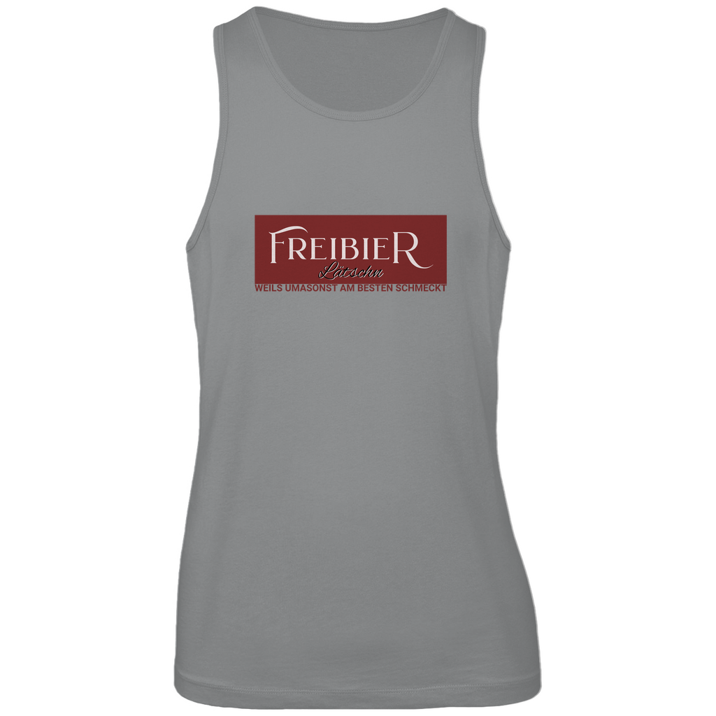 Bayerisches Herren Premium Tank Top Freibierlätschn - rot - Grantler Gwand