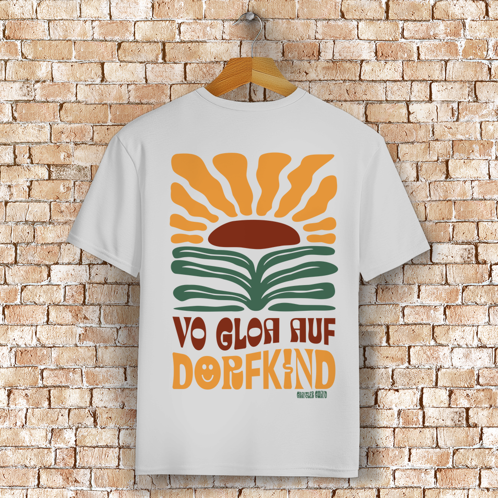 Bayerisches T-Shirt Unisex - Vo gloa auf Dorfkind - Grantler Gwand