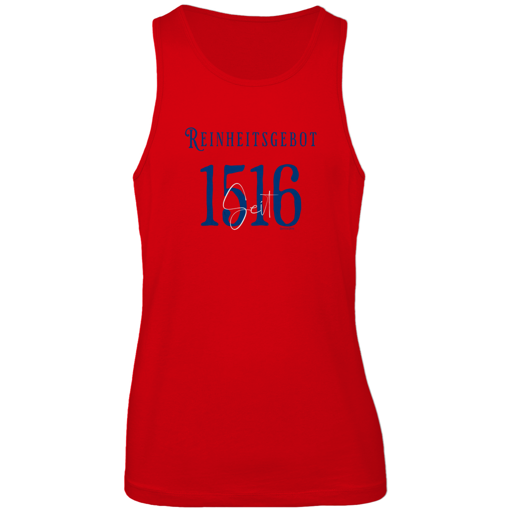 Bayerisches Herren Premium Tank Top Reinheitsgebot seit 1516 - blau/weiß - Grantler Gwand