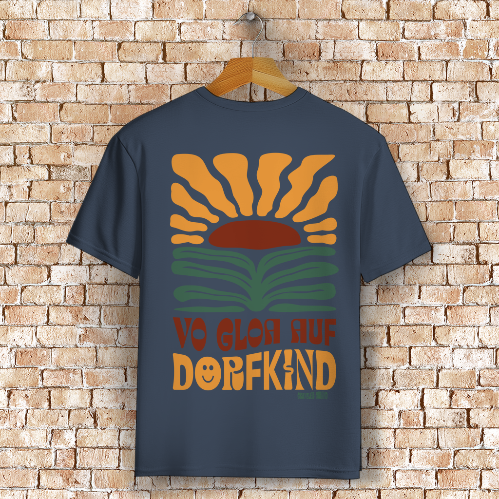 Bayerisches T-Shirt Unisex - Vo gloa auf Dorfkind - Grantler Gwand