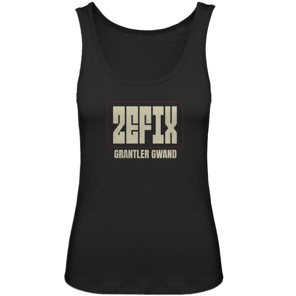 bayerisches Damen Premium Organic Tank Top Zefix - Gold - Grantler Gwand