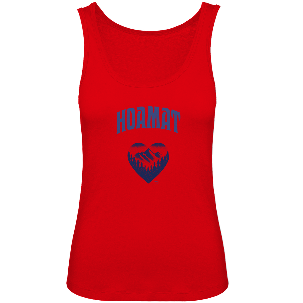 Bayerisches Damen Premium Organic Tank Top Hoamat - blau - Grantler Gwand