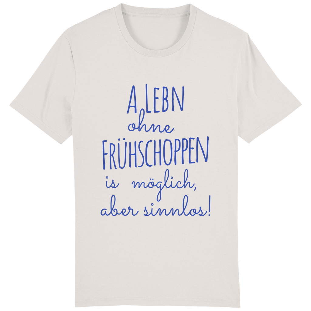 Bayerisches Herren T-Shirt A Lebn ohne Frühschoppen is möglich - blau - Grantler Gwand