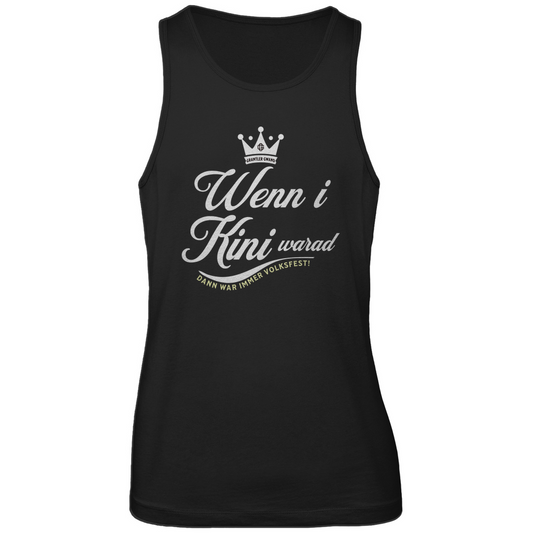 Bayerisches Herren Premium Tank Top Wenn I Kini warad - weiß - Grantler Gwand