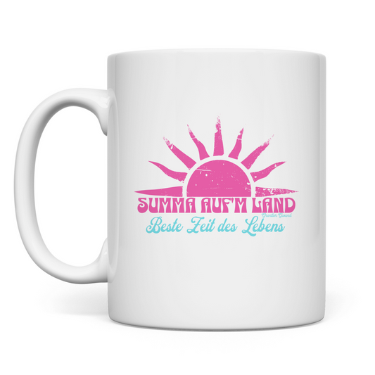 Tasse Summa auf´m Land - pink/mint