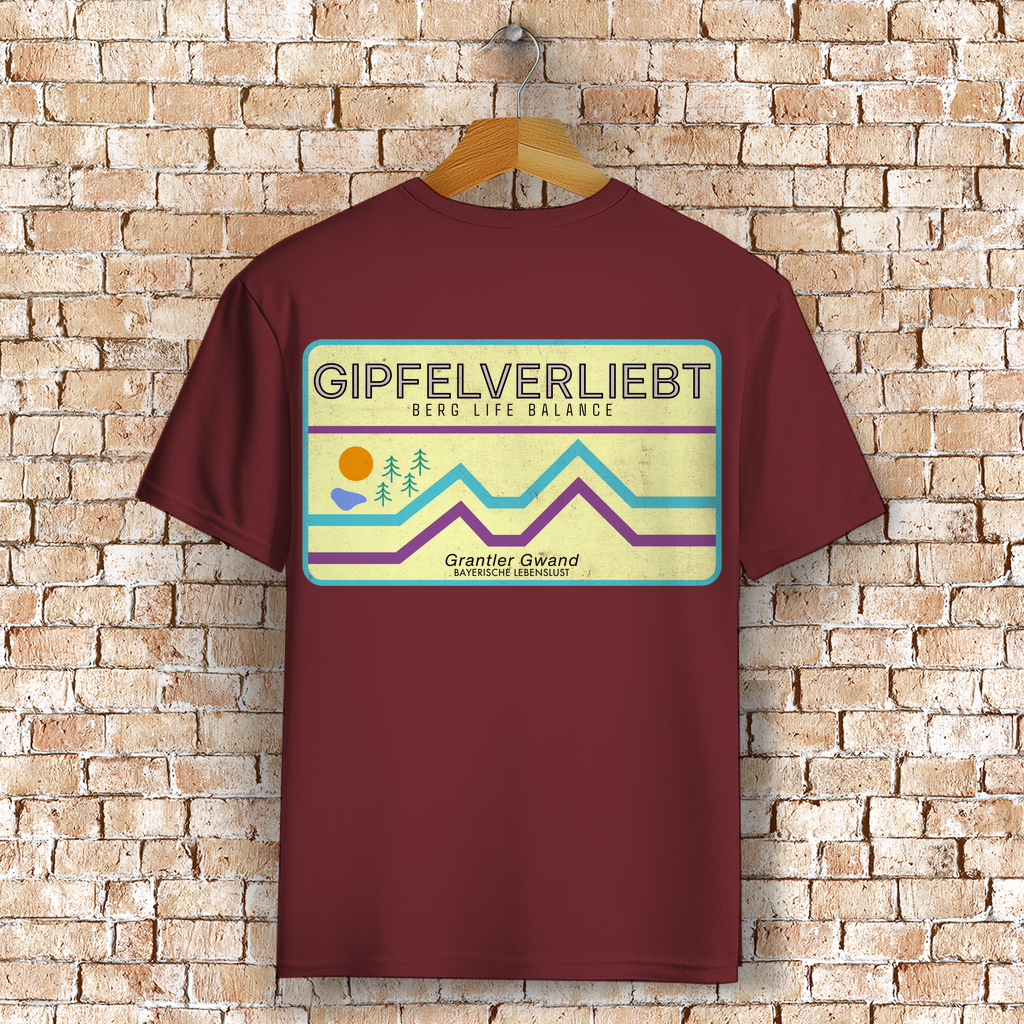 Bayerisches T-Shirt Unisex - Gipfelverliebt - Grantler Gwand