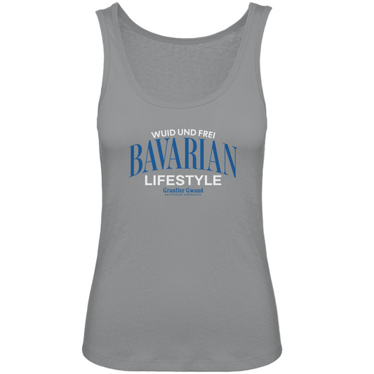 Bayerische Damen Premium Organic Tank Top Bavarian Lifestyle - weiß - Grantler Gwand