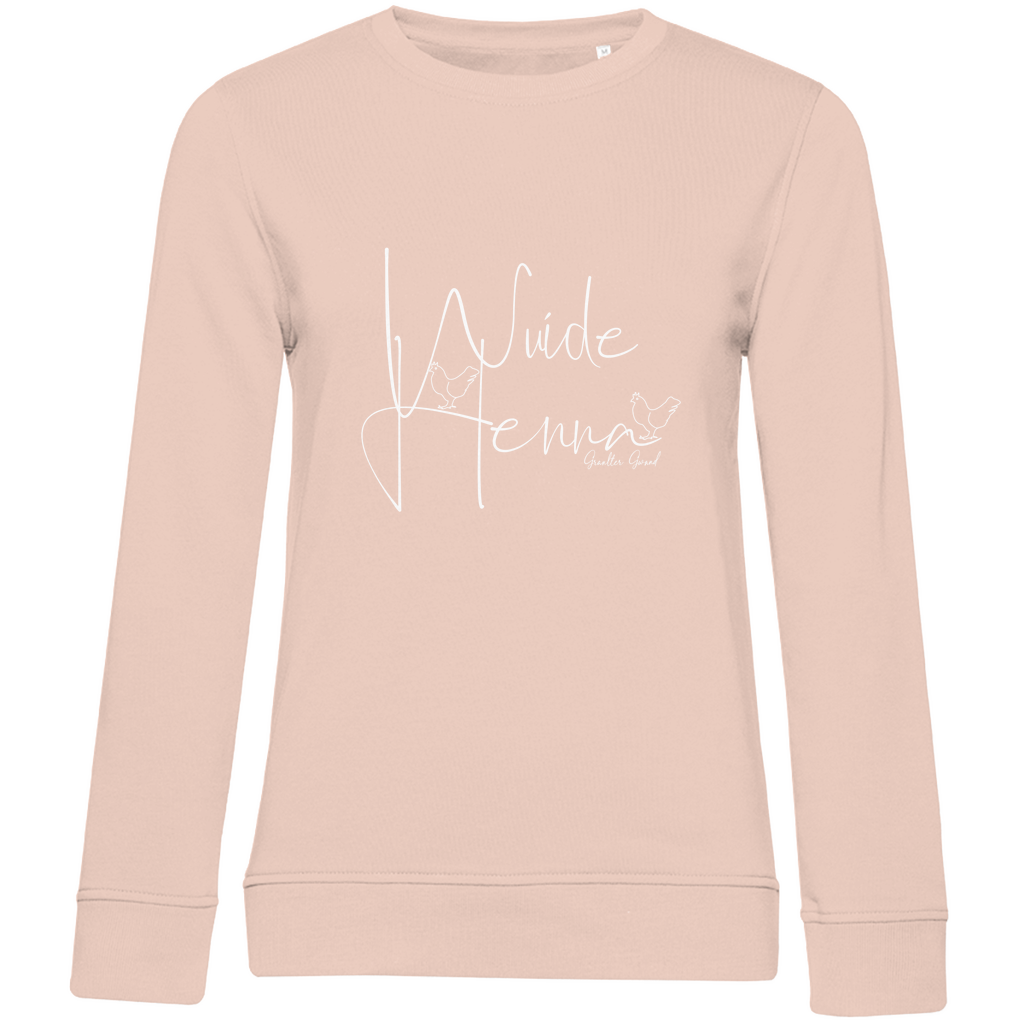 Damen Premium Bio Sweatshirt wuide Henna - weiß