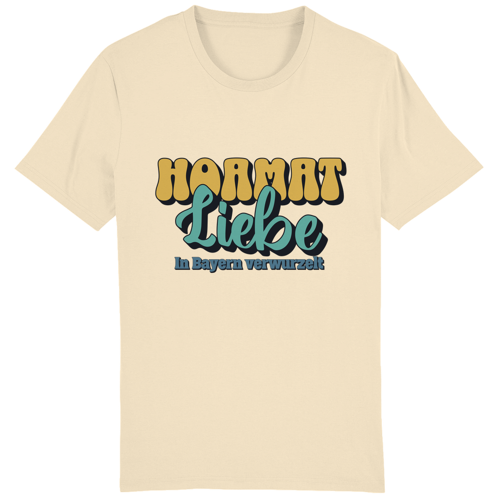 Bayerisches Herren T-Shirt Hoamat Liebe -gold/grün - Grantler Gwand