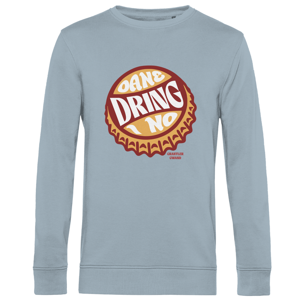 Herren Premium Bio Sweatshirt Oane dring i no - orange/rot