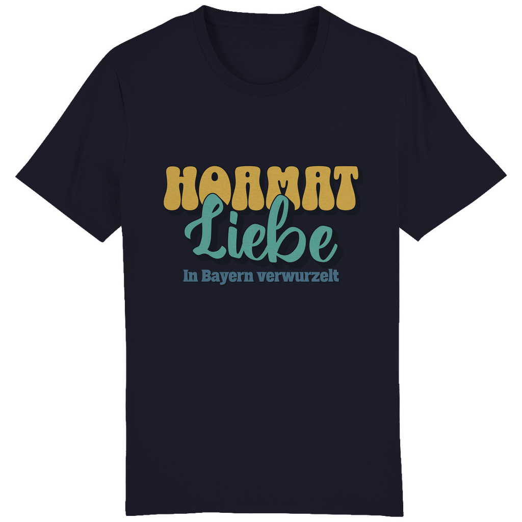 Bayerisches Herren T-Shirt Hoamat Liebe -gold/grün - Grantler Gwand