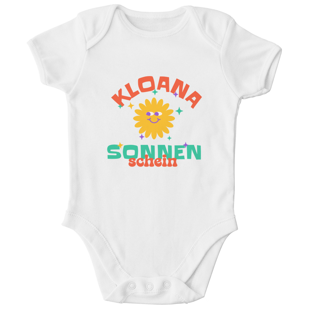 Bayerischer Bio Baby Body Kloana Sonnenschein - Grantler Gwand