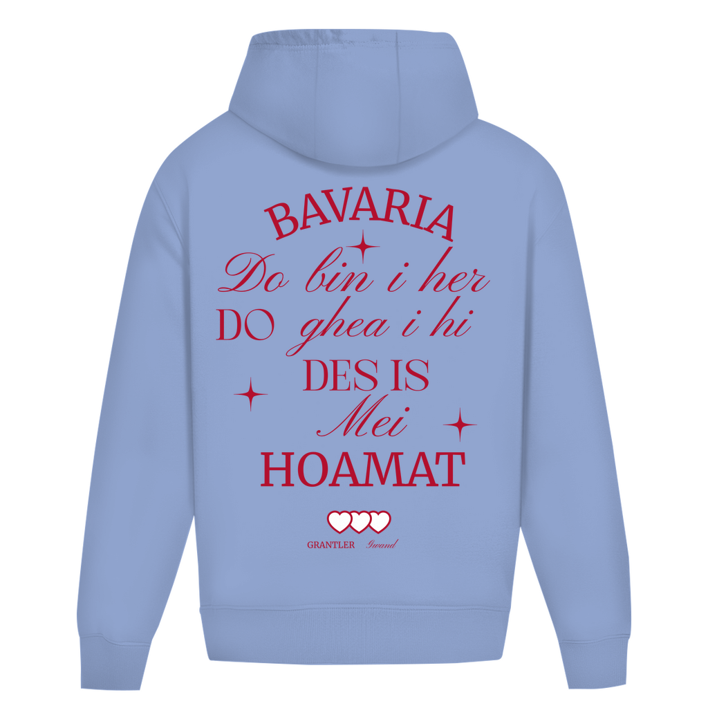 Bayerischer Heavy Oversize Hoodie Unisex - Bavaria, do bin I her - Grantler Gwand