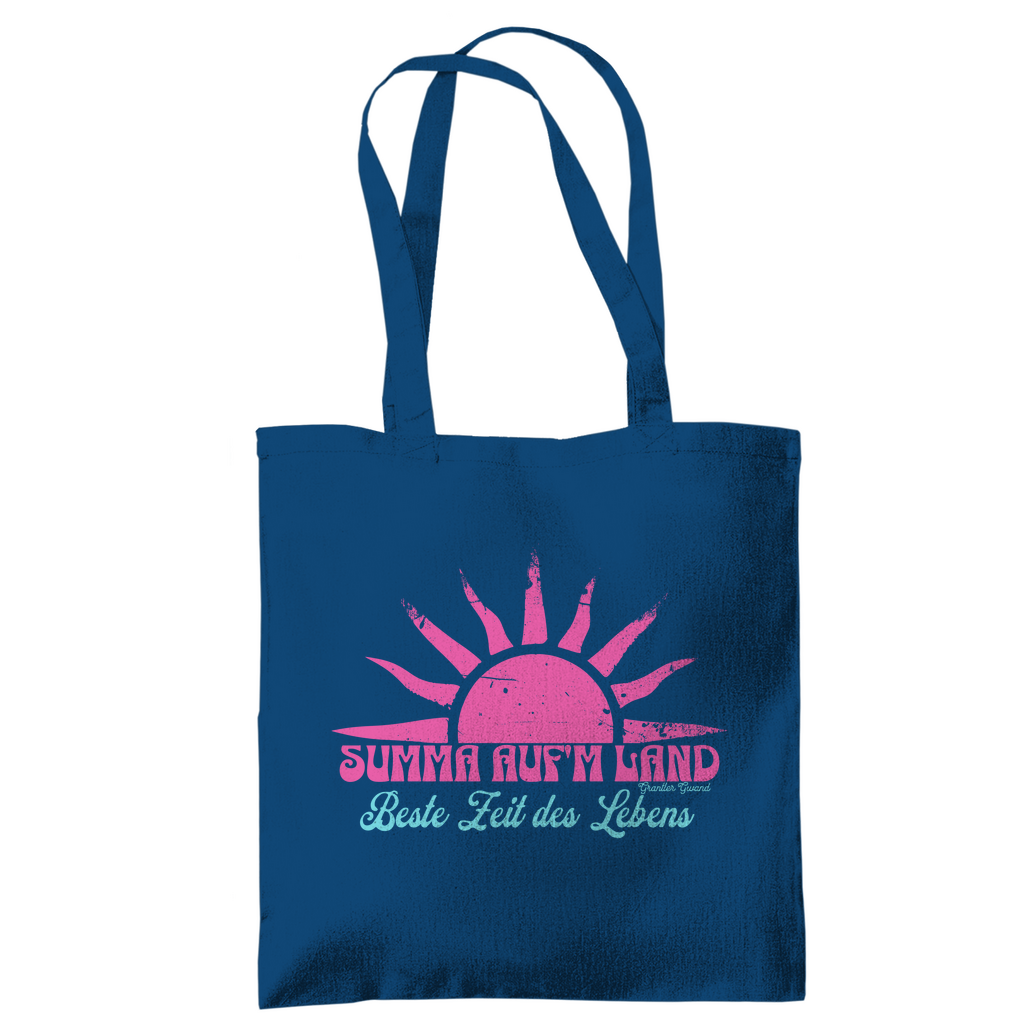 Bayerische Tragetasche - Summa auf´m Land - pink/mint - Grantler Gwand