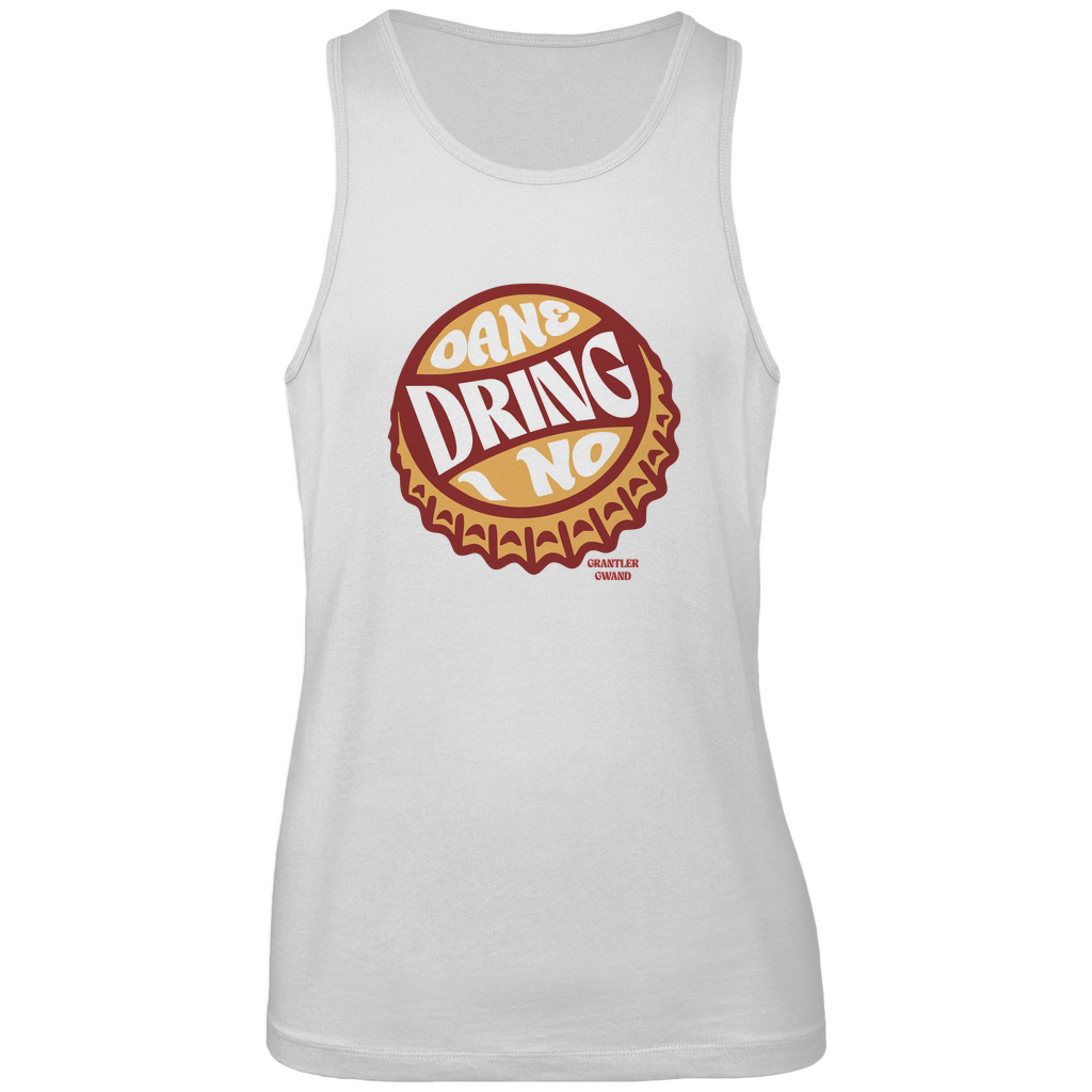 Bayerisches Herren Premium Tank Top Oane dring i no - orange/rot - Grantler Gwand