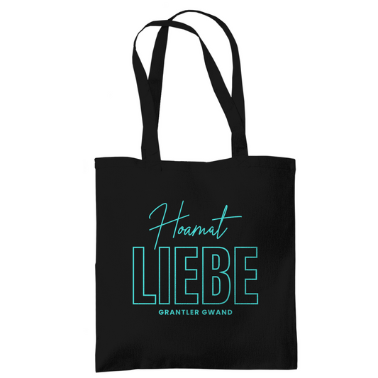 Bayerische Tragetasche Hoamat Liebe - Mint - Grantler Gwand