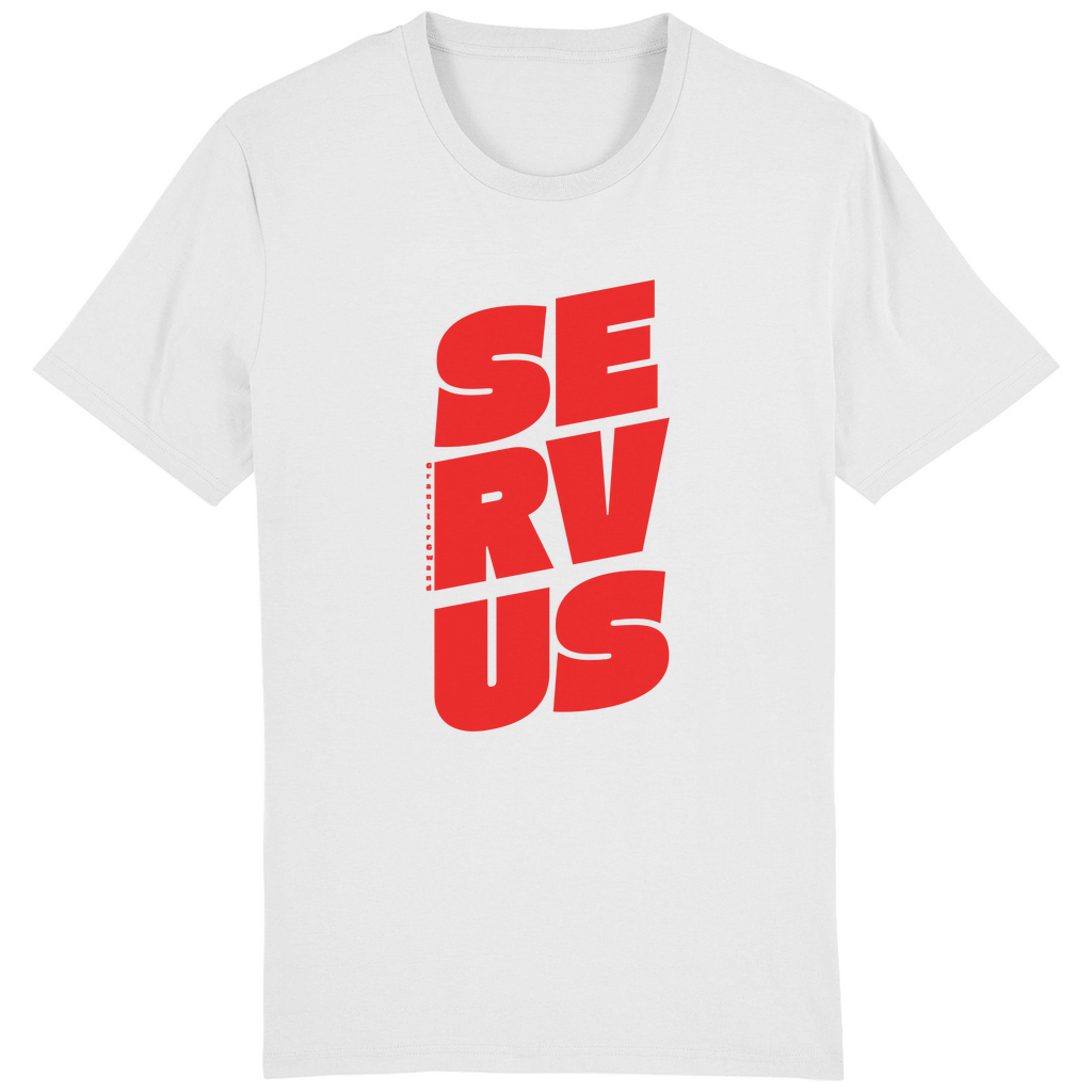 Bayerisches Herren T-Shirt Servus - rot - Grantler Gwand