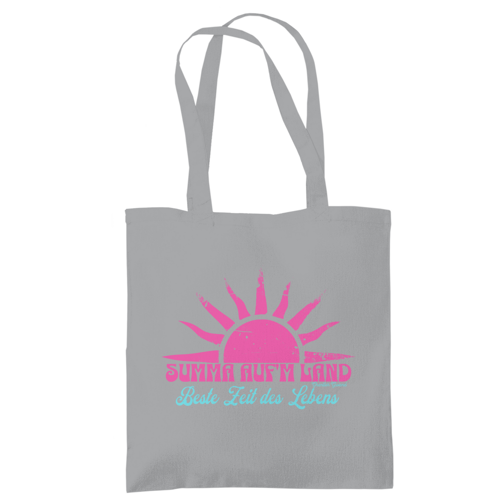 Bayerische Tragetasche - Summa auf´m Land - pink/mint - Grantler Gwand
