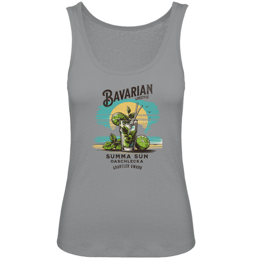 Bayerisches Damen Premium Organic Tank Top Bavarian Lifestyle - Summa, Sun, Oaschlecka - Grantler Gwand