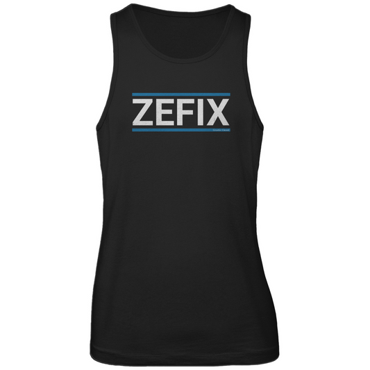 Bayerisches Herren Premium Tank Top Zefix - blau/weiß - Grantler Gwand