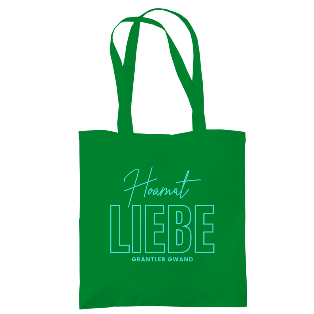 Bayerische Tragetasche Hoamat Liebe - Mint - Grantler Gwand