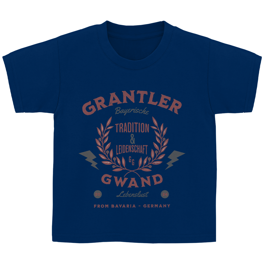 Bayerisches Kinder T-Shirt - Tradition & Leidenschaft Rot - Grantler Gwand