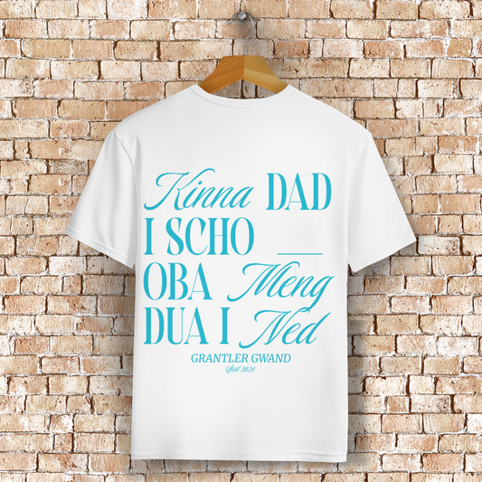 Bayerisches T-Shirt Unisex - Kinna dad i scho, oba meng dua i ned - Grantler Gwand