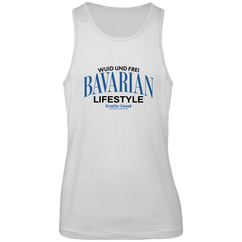 Bayerisches Herren Premium Tank Top Bavarian Lifestyle - schwarz - Grantler Gwand