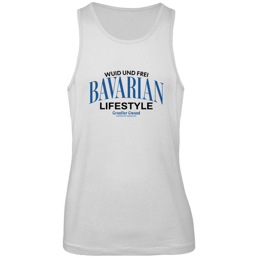Bayerisches Herren Premium Tank Top Bavarian Lifestyle - schwarz - Grantler Gwand