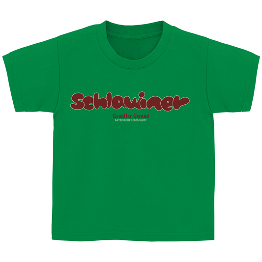 Bayerisches Kinder T-Shirt - Schlawiner - rot - Grantler Gwand