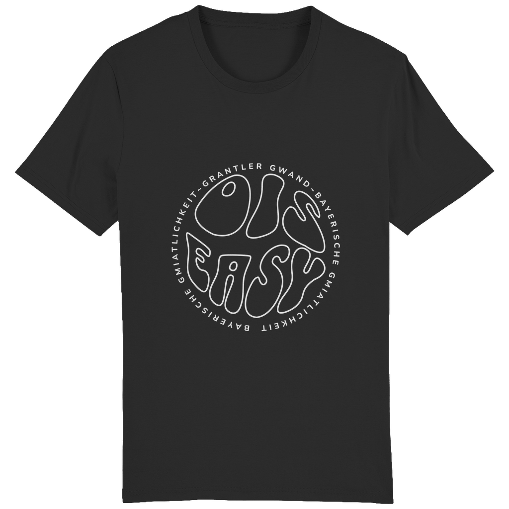 Bayerisches Herren T-Shirt Ois Easy - weiß - Grantler Gwand