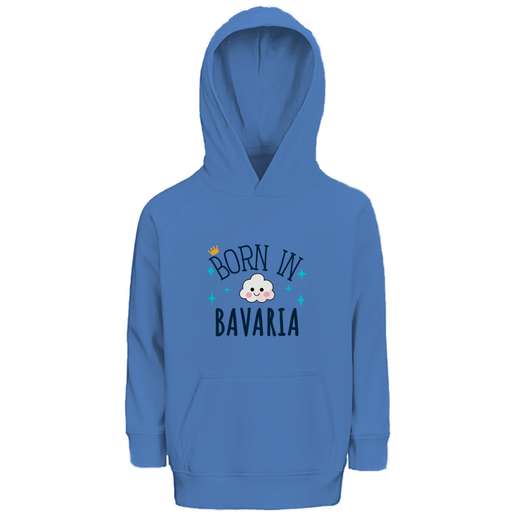 Bayerischer Kinder Premium Bio Hoodie Born in Bavaria - Grantler Gwand