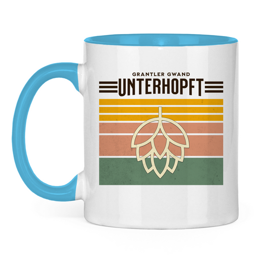 Tasse zweifarbig Unterhopft - schwarz