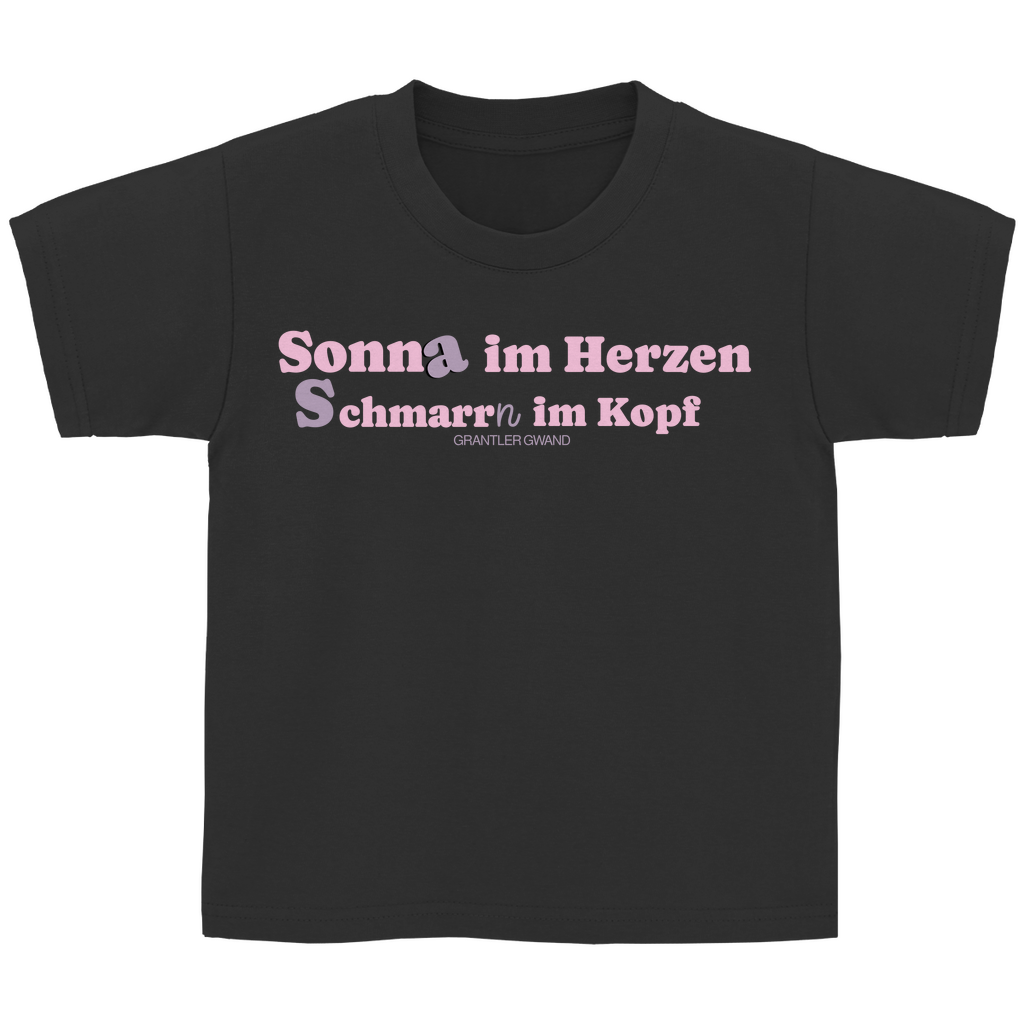 Bayerisches Kinder T-Shirt - Sonna im Herzen - Grantler Gwand