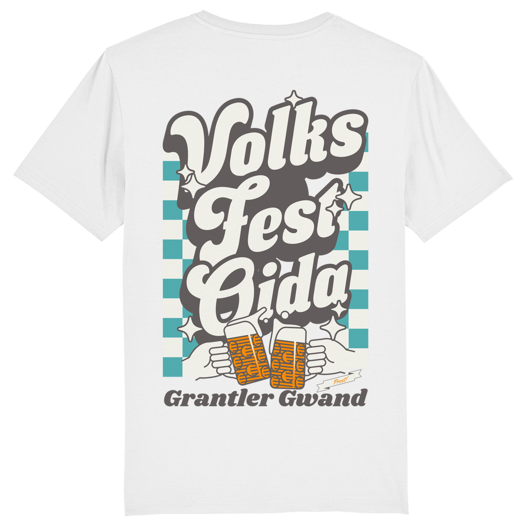 Bayerisches Herren T-Shirt Volksfest Oida - Grün - Grantler Gwand - Front- und Backprint