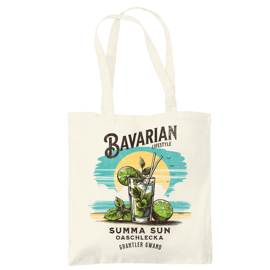 Bayerische Tragetasche Bavarian Lifestyle - Summa, Sun, Oaschlecka - Grantler Gwand
