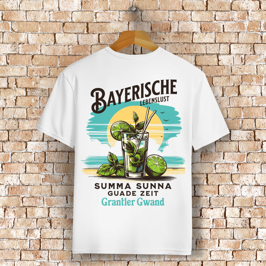 Bayerisches T-Shirt Unisex - Bayerische Lebenslust - Grantler Gwand