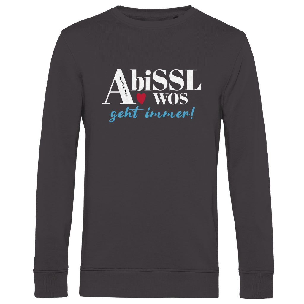 Herren Premium Bio Sweatshirt A bissl wos geht immer - blau