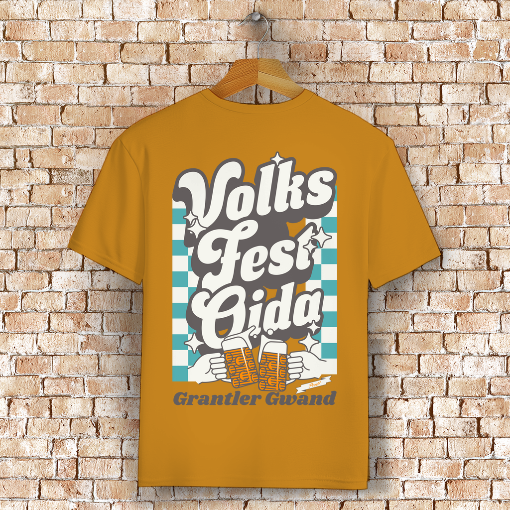 Bayerisches T-Shirt Unisex - Volksfest Oida - Grantler Gwand