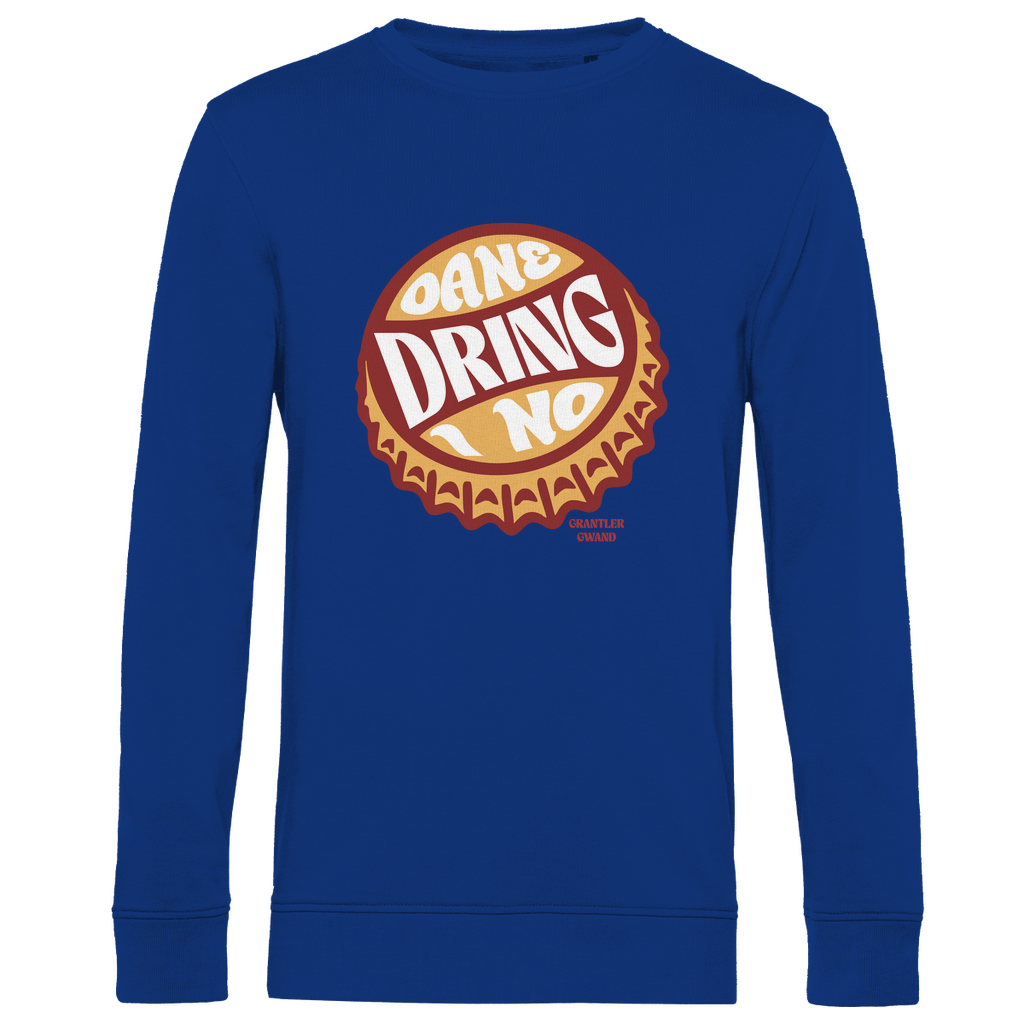 Herren Premium Bio Sweatshirt Oane dring i no - orange/rot