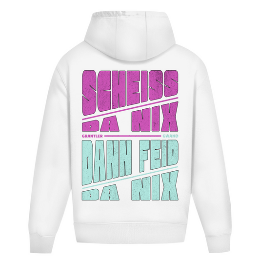 Bayerischer Heavy Oversize Hoodie Unisex - Scheiss da nix dann feid da nix - Grantler Gwand