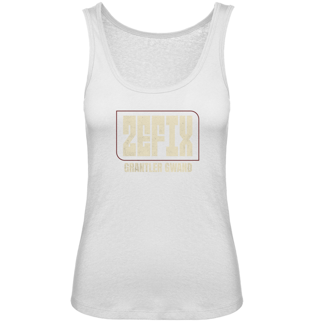 bayerisches Damen Premium Organic Tank Top Zefix - Gold - Grantler Gwand